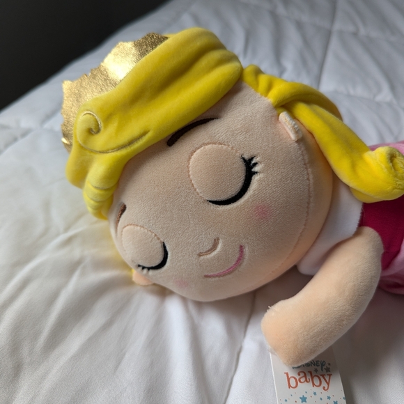 Disney Baby Sleeping Aurora Princess.  New with Tag. Approximately 16 Inches. - Picture 3 of 8
